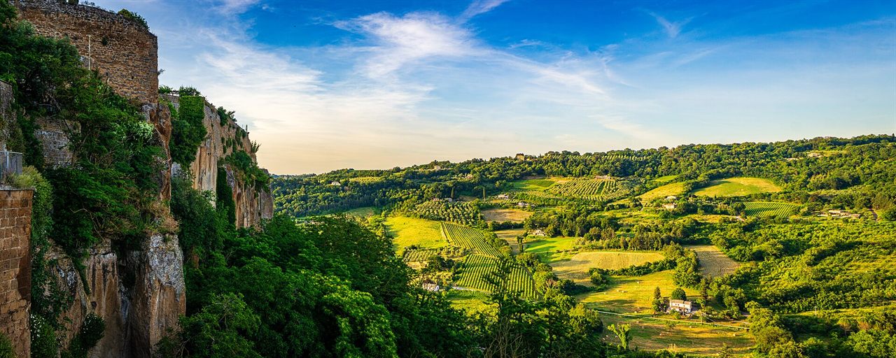 Paesaggio collinare dell'Umbria vicino a Orvieto